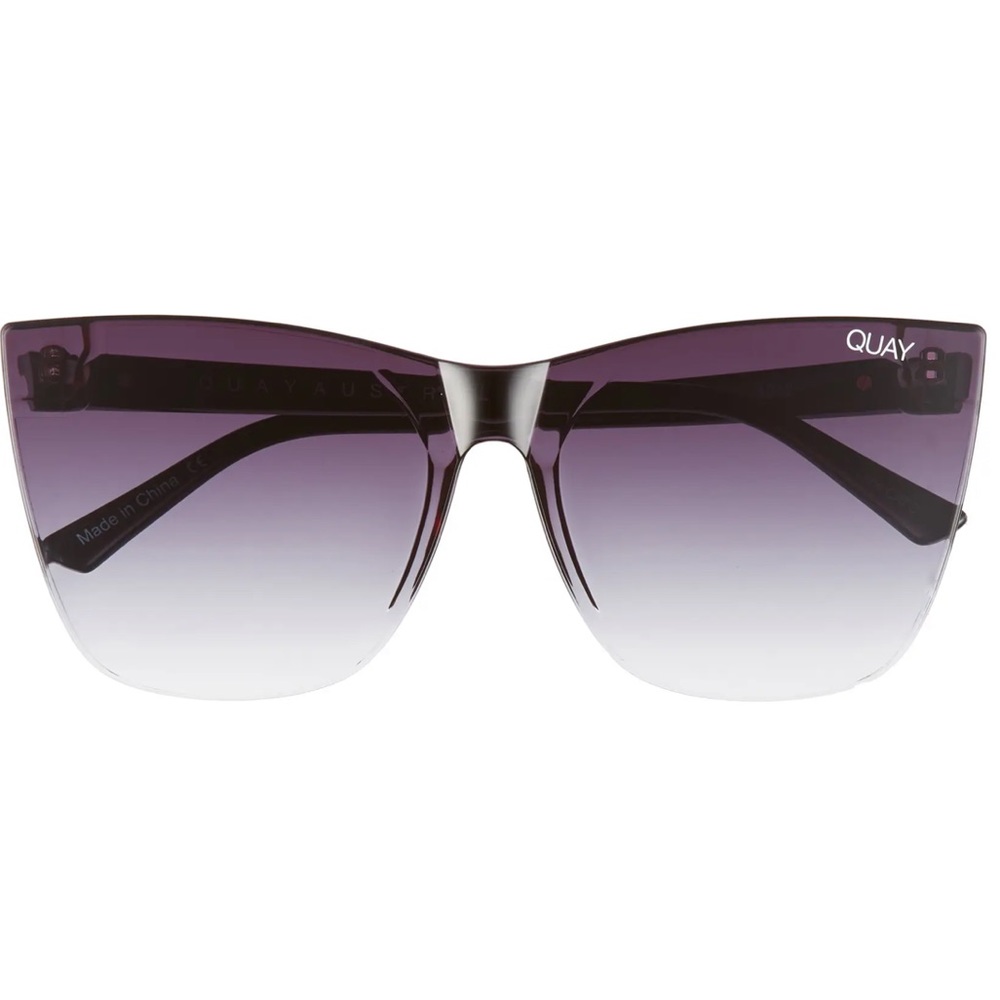 QUAY COME THRU BLACK FADE SUNGLASSES LIKE NEW!